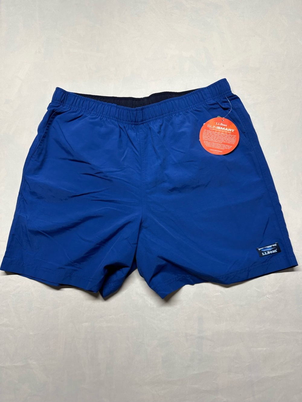 L.L. Bean Men's Large Hiking Running Boating Shorts in Royal Blue New with Tags